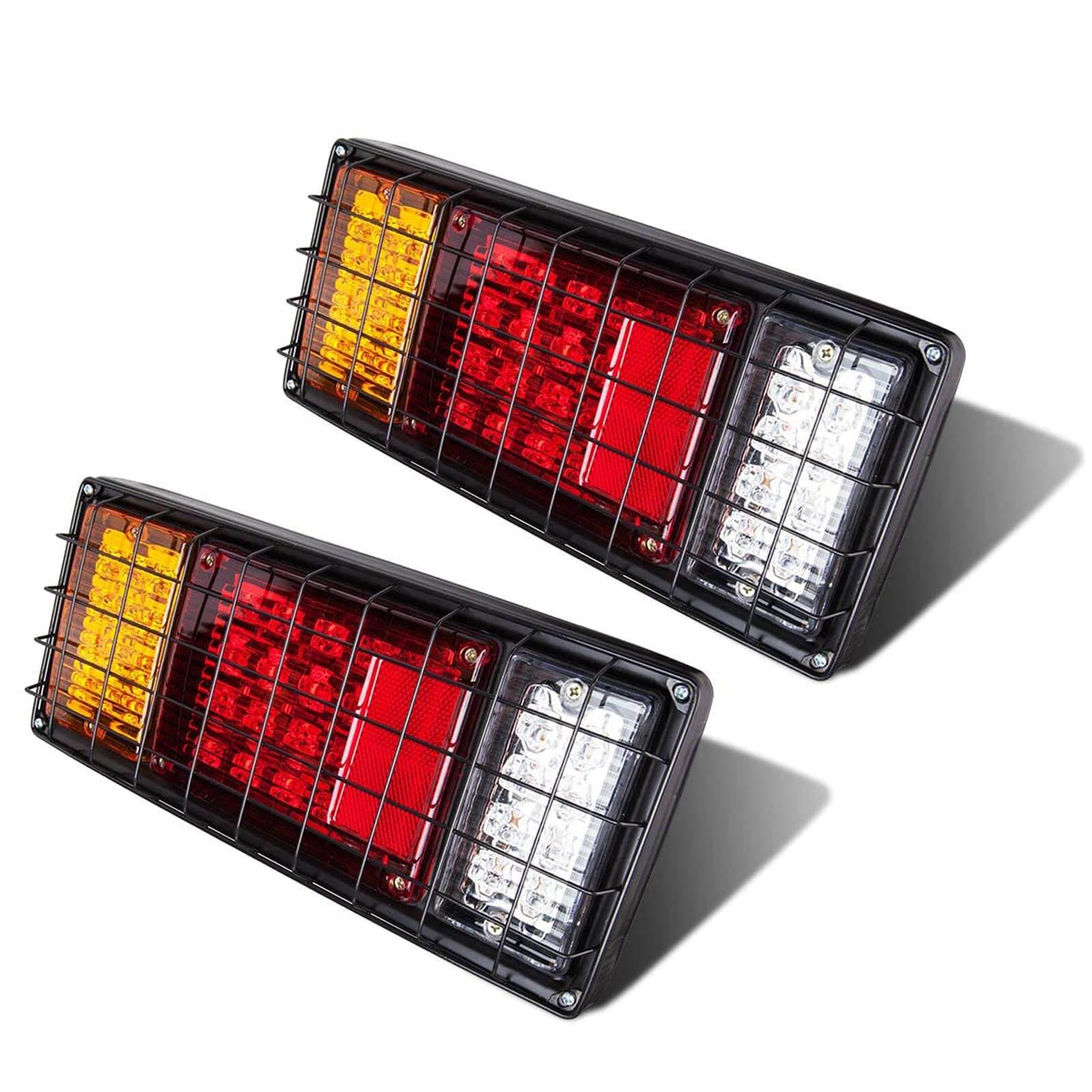 2PCS Rectangular LED Stop/Turn/Tail Light (40 Diodes)